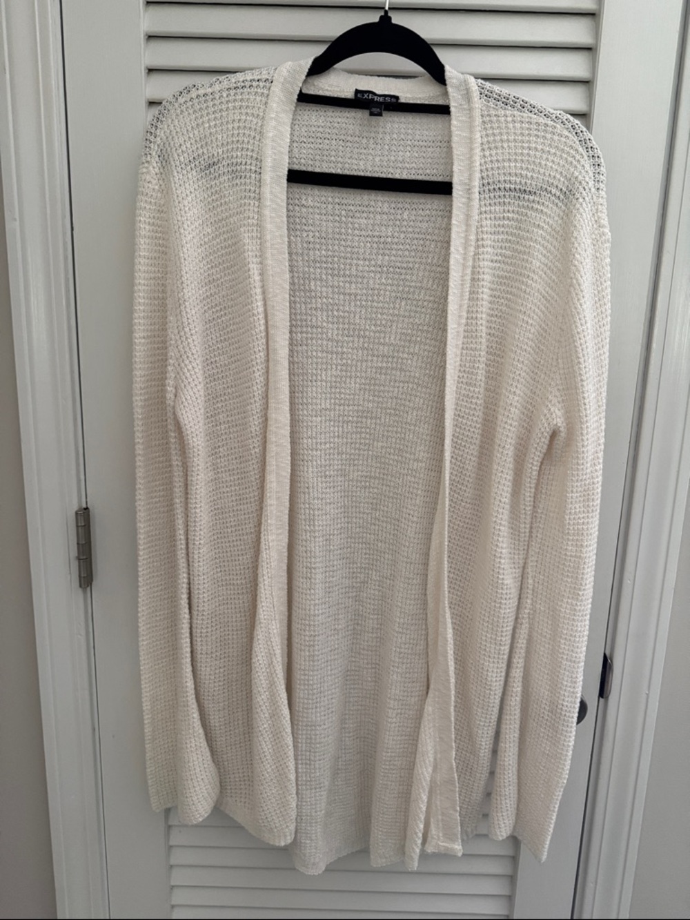 Express Cream Knit Cardigan